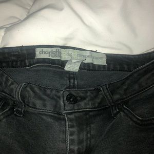 Charlotte Russe extreme skinny jeans